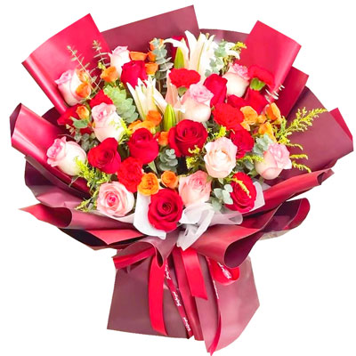 汕头22朵玫瑰百合，追求真爱幸福